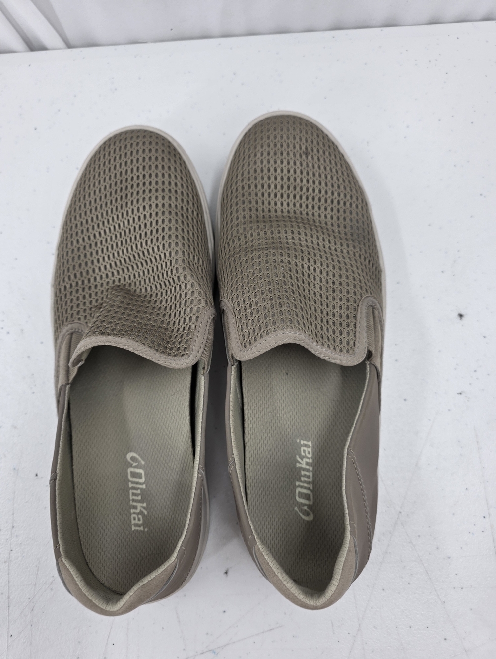 OluKai Lae‘ahi Slip-On Sneakers Mens Size 10 Clay Fabric Mesh Casual 10443-1010. - Picture 6 of 10
